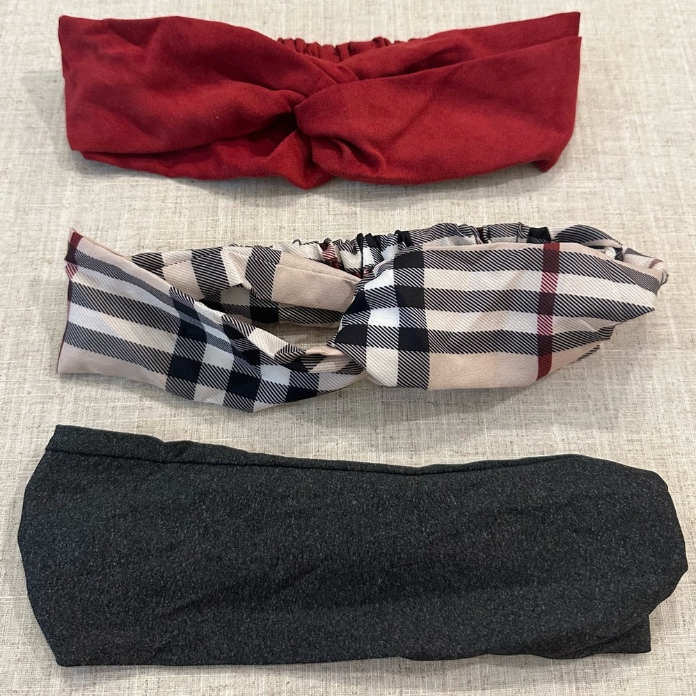 Set of 3 Stretch Headbands